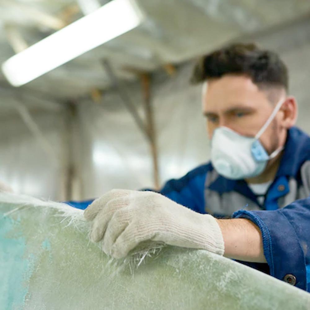 sellado y pulido de botes